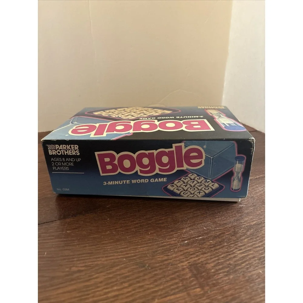 90s VTG Boggle Classic Letter Cube‎ Word Game Parker Brothers Complete w/Manual